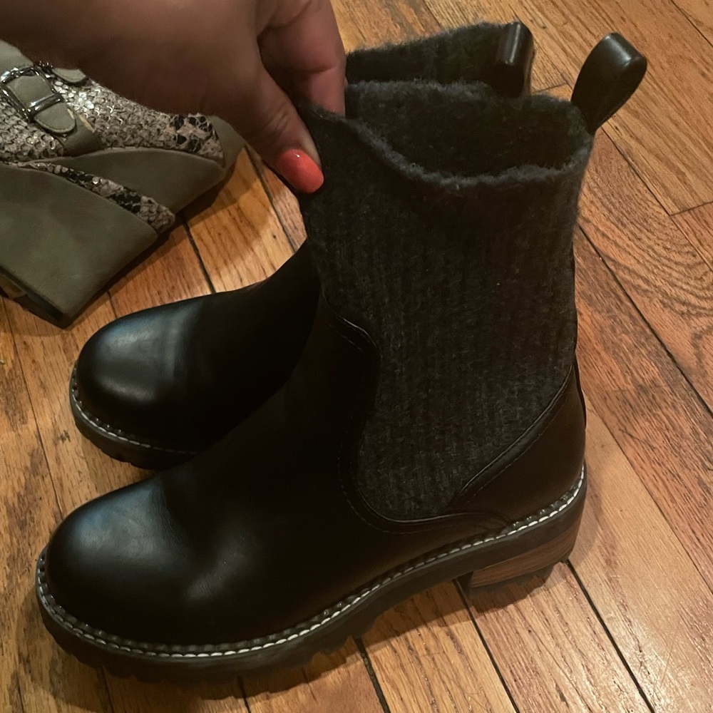Brand new leather boots
